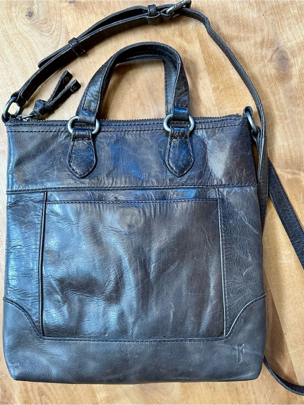 Frye Brown Leather Crossbody Tote bag